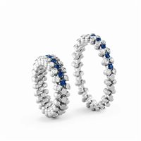 Anneau Serafino Consoli Brevetto Collection in Or blanc Zaffiro RMS3H2WGWDBS CONSOLI ZAFFIRI